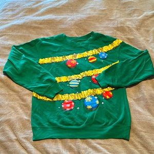 Christmas Tree Sweatshirt Medium